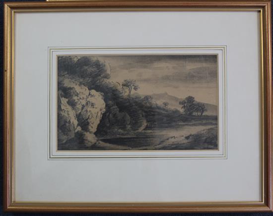 Doctor Thomas Monro (1759-1833) Rustic landscapes, largest 11 x 14in.